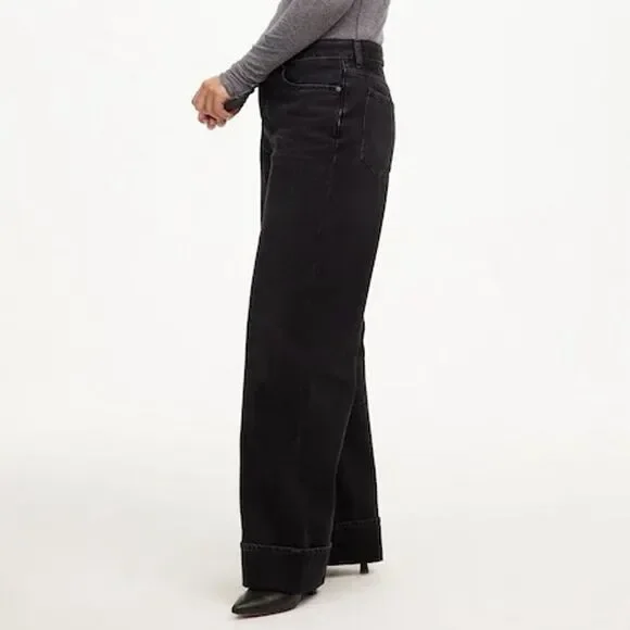 Madewell Charcoal Wide Leg Jeans - Picture 2 of 13